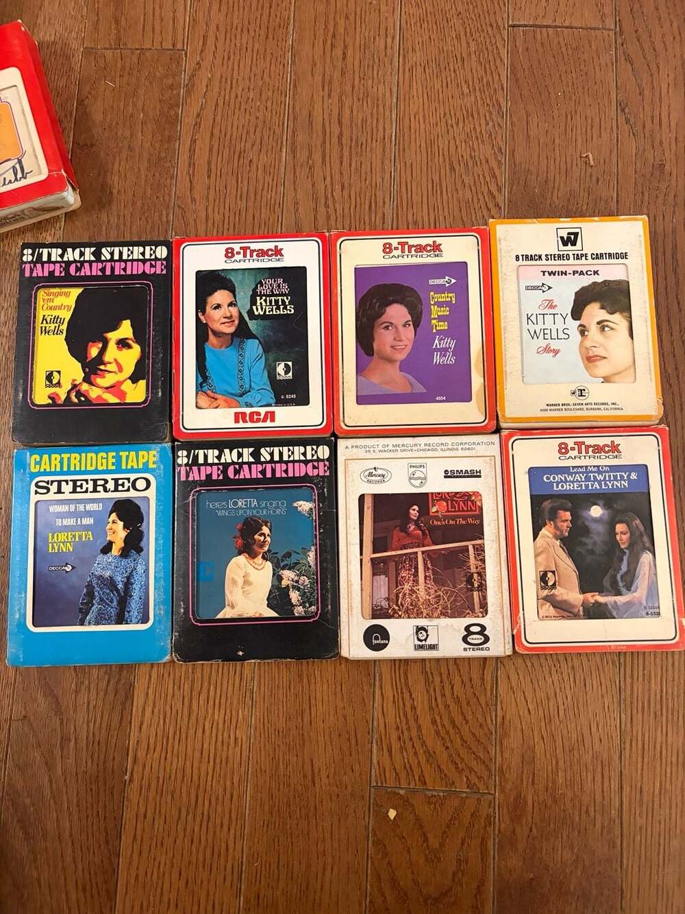 Vintage Country 8-Track Tape – Kitty Wells Loretta Lynn Conway Twitty untested